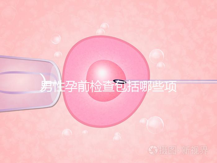 男性孕前檢查包括哪些項目？