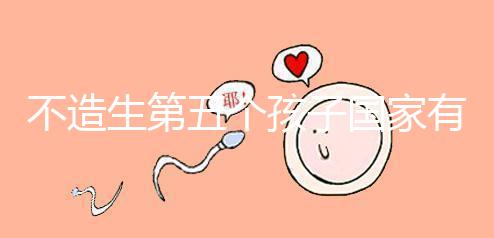 不造生第五個孩子國家有無補貼戳，要罰多少錢答案在這