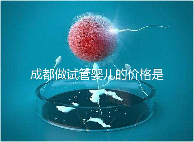 成都做試管嬰兒的價格是多少？做一個三代試管嬰兒需要多少錢？