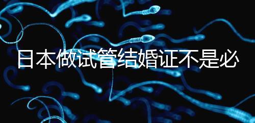 日本做試管結婚證不是必需證件，單身女性也能實現(xiàn)生育夢